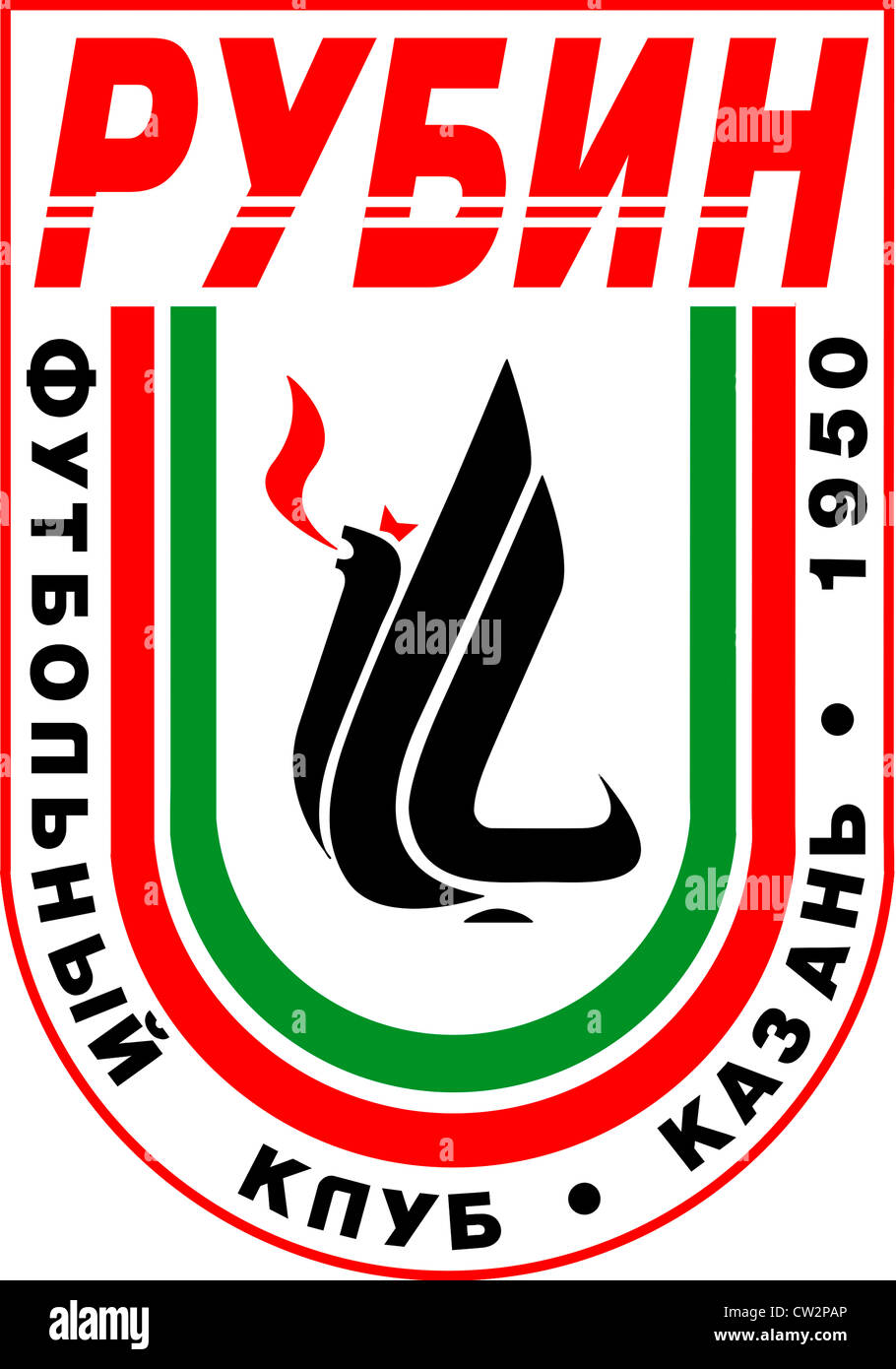 Logo de fédération de football club FC Rubin Kazan. Banque D'Images