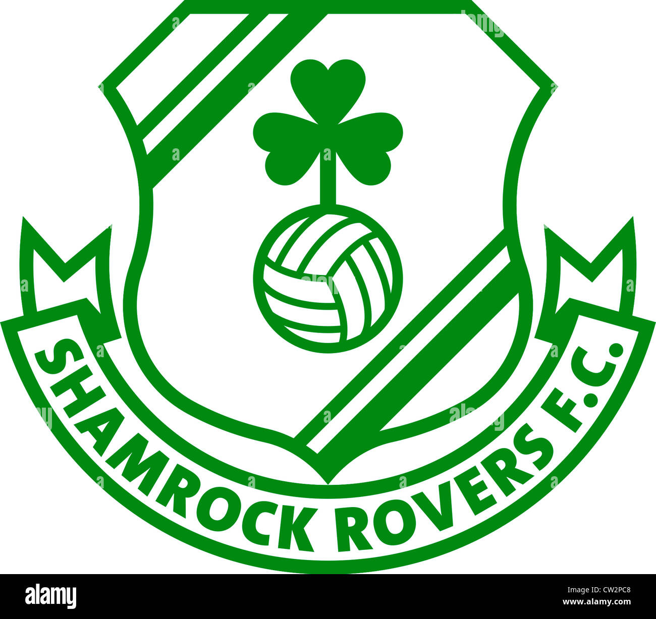 Logo de l'équipe de football irlandais Shamrock Rovers Football Club Photo Stock Alamy