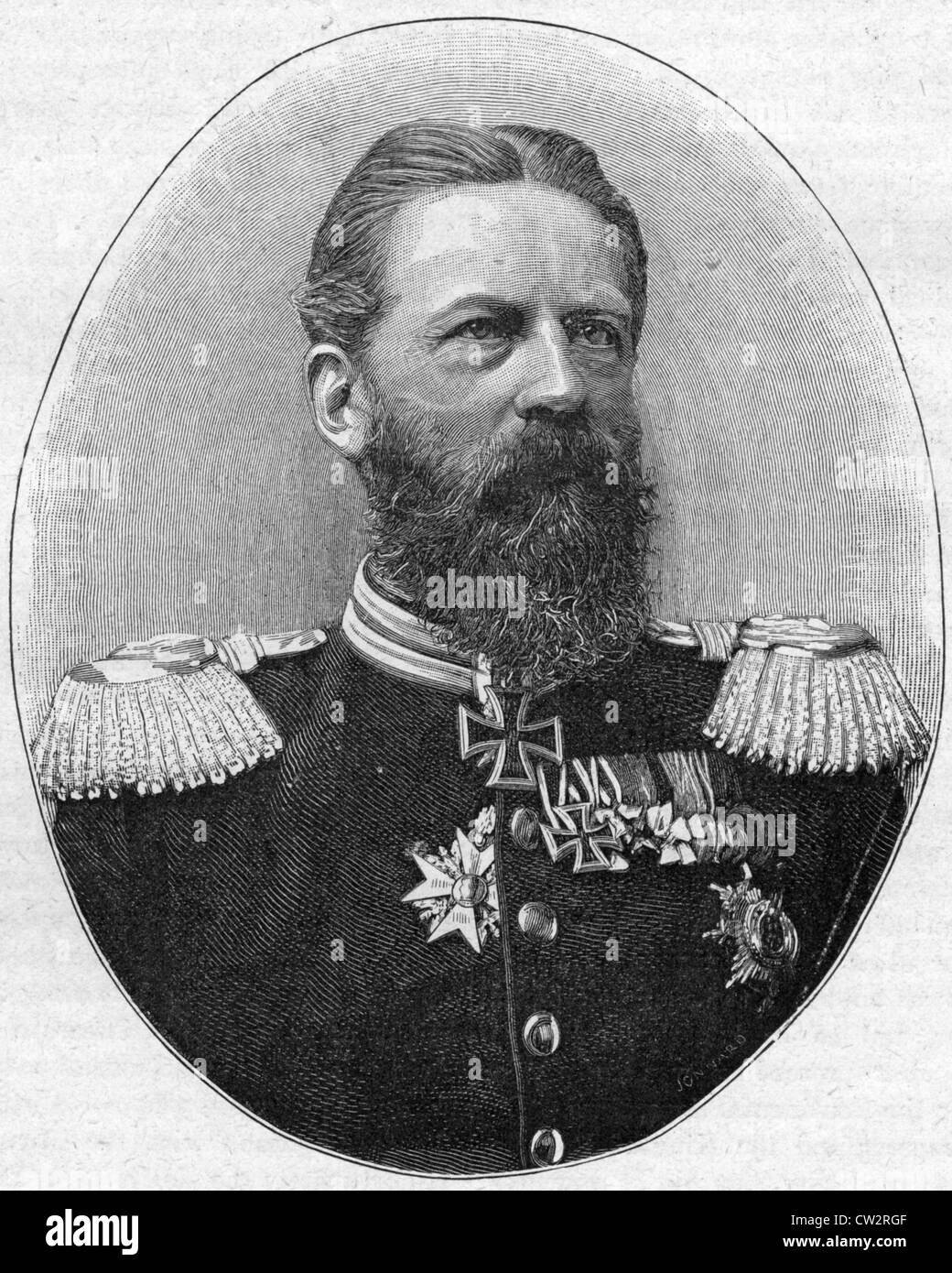 L'empereur allemand Frédéric III (1831-1888) Banque D'Images