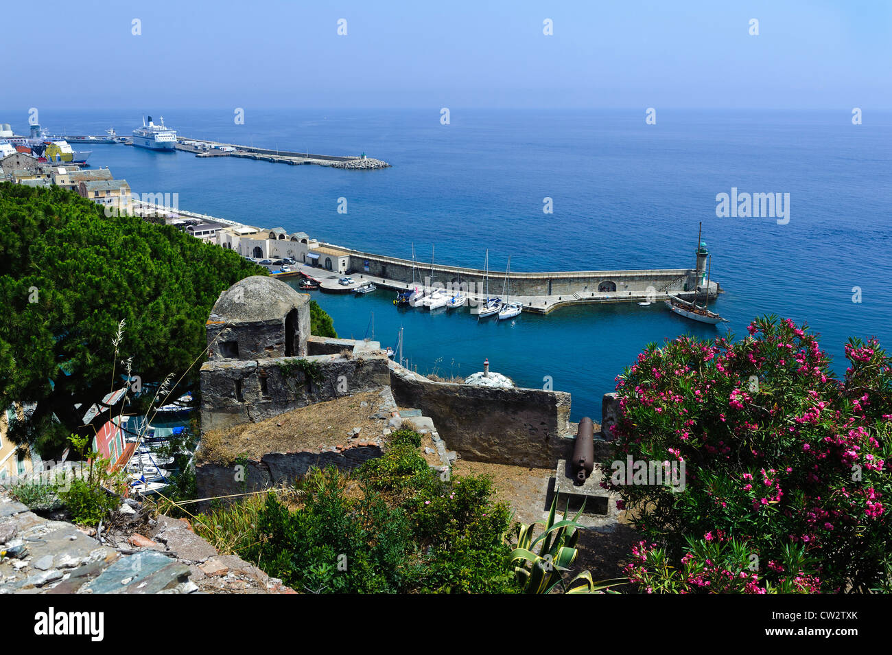 Port de Bastia, en Corse. France Banque D'Images