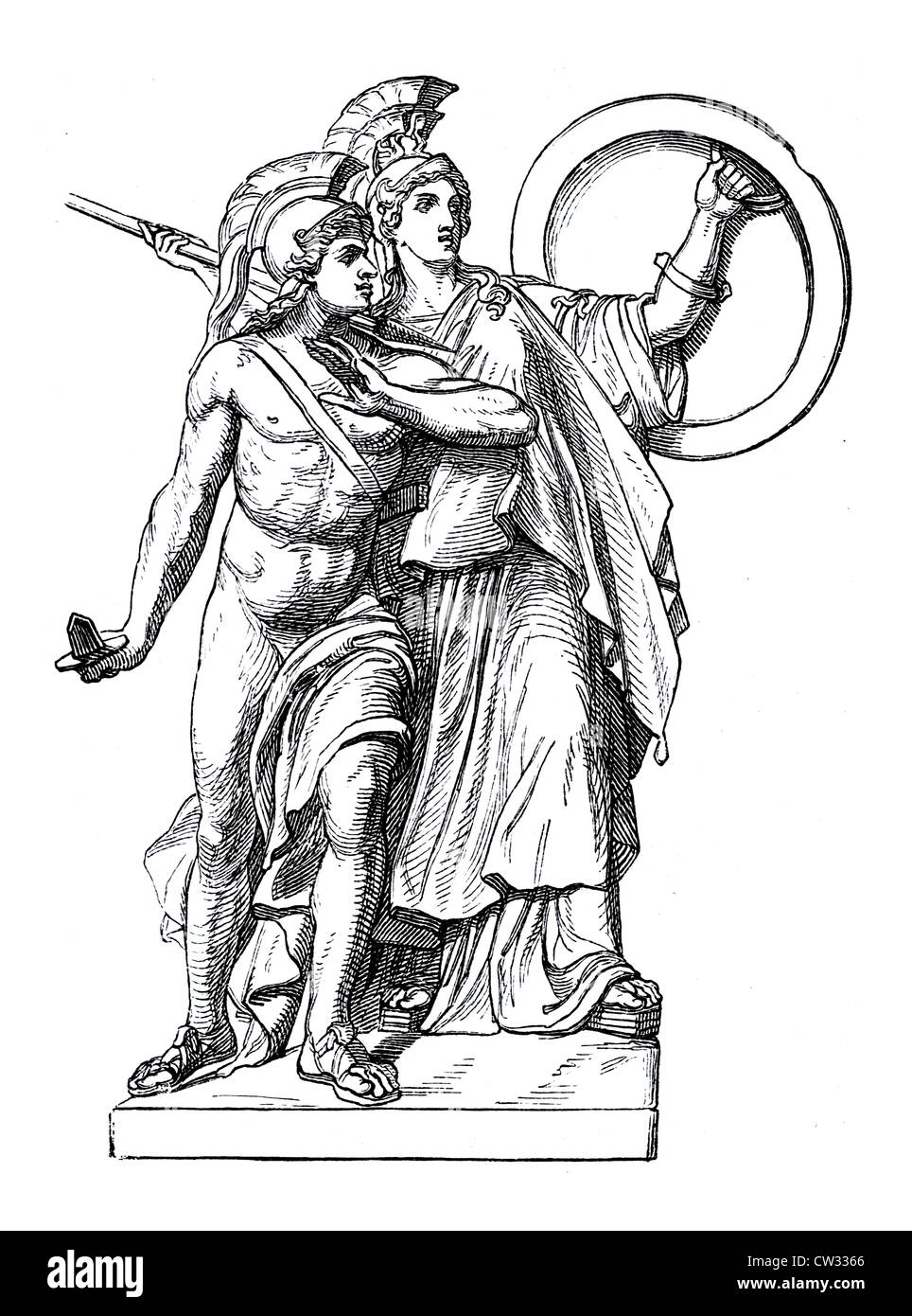 Deesse Athena Photo Stock Alamy