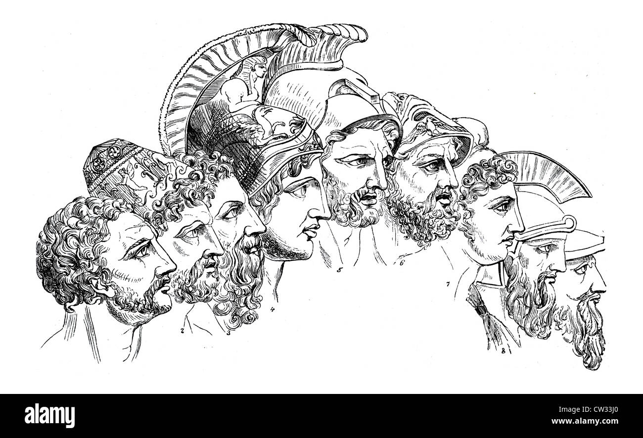 Héros de Troie Banque D'Images