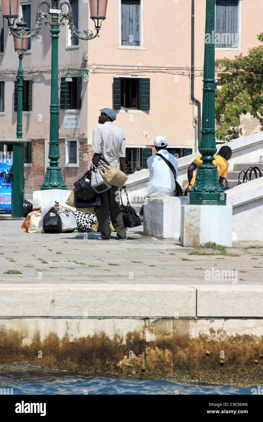 Les marchands d'Afrique du Nord à Venise Banque D'Images