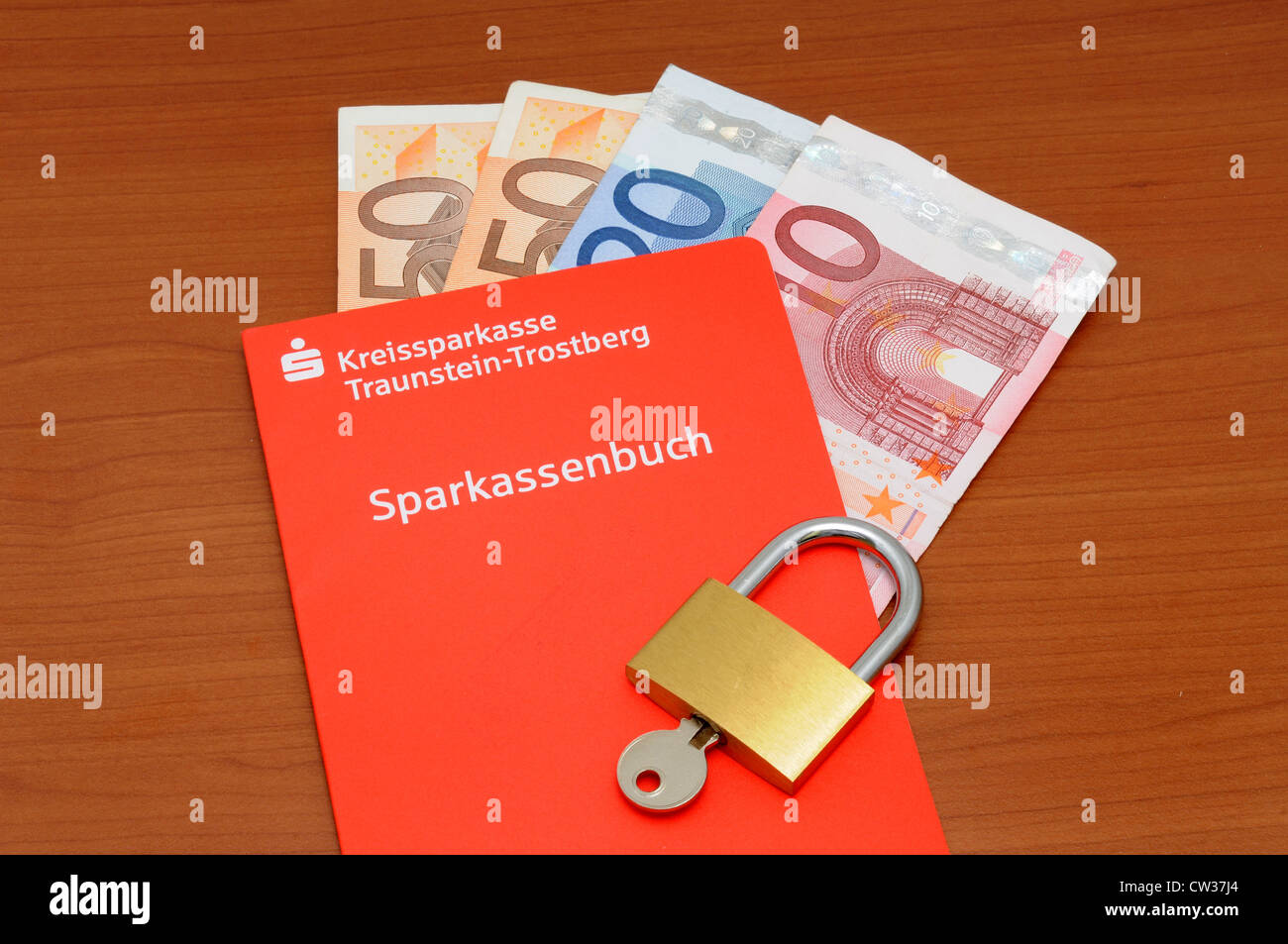 Livret bancaire allemand et de l'euro en tant que symbole d'économies Banque D'Images