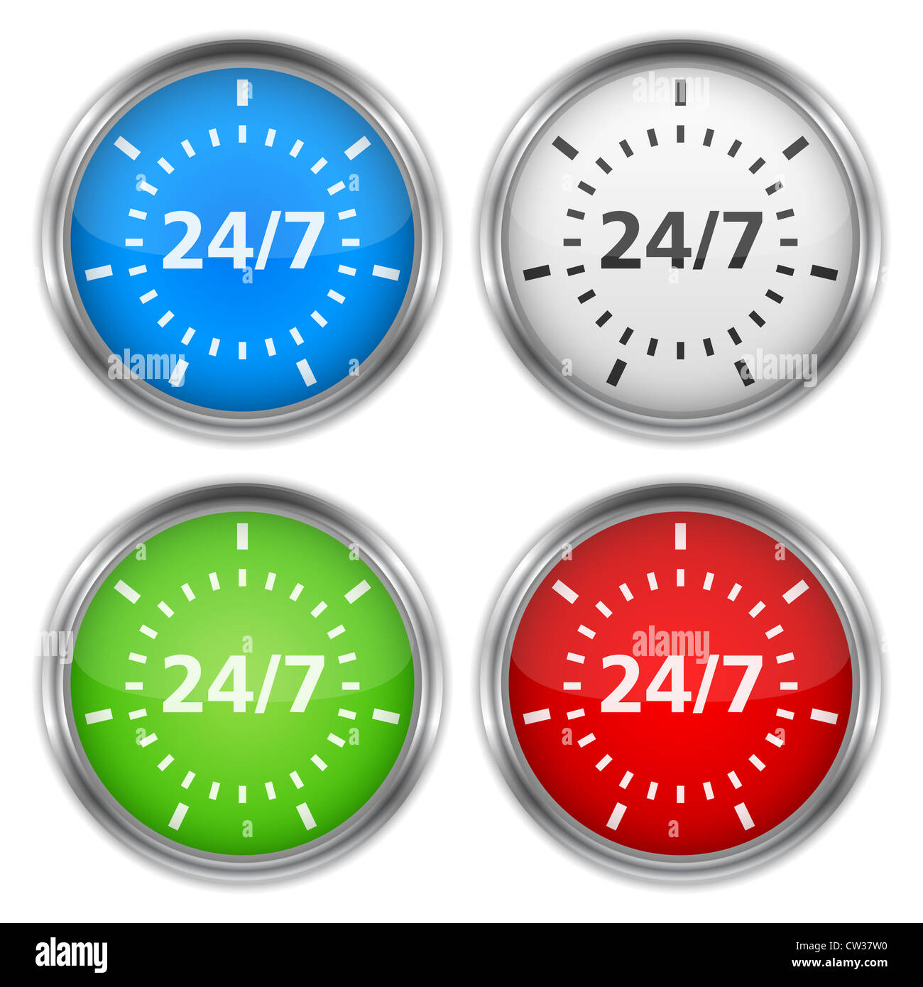 Concept de 24/7 Banque D'Images