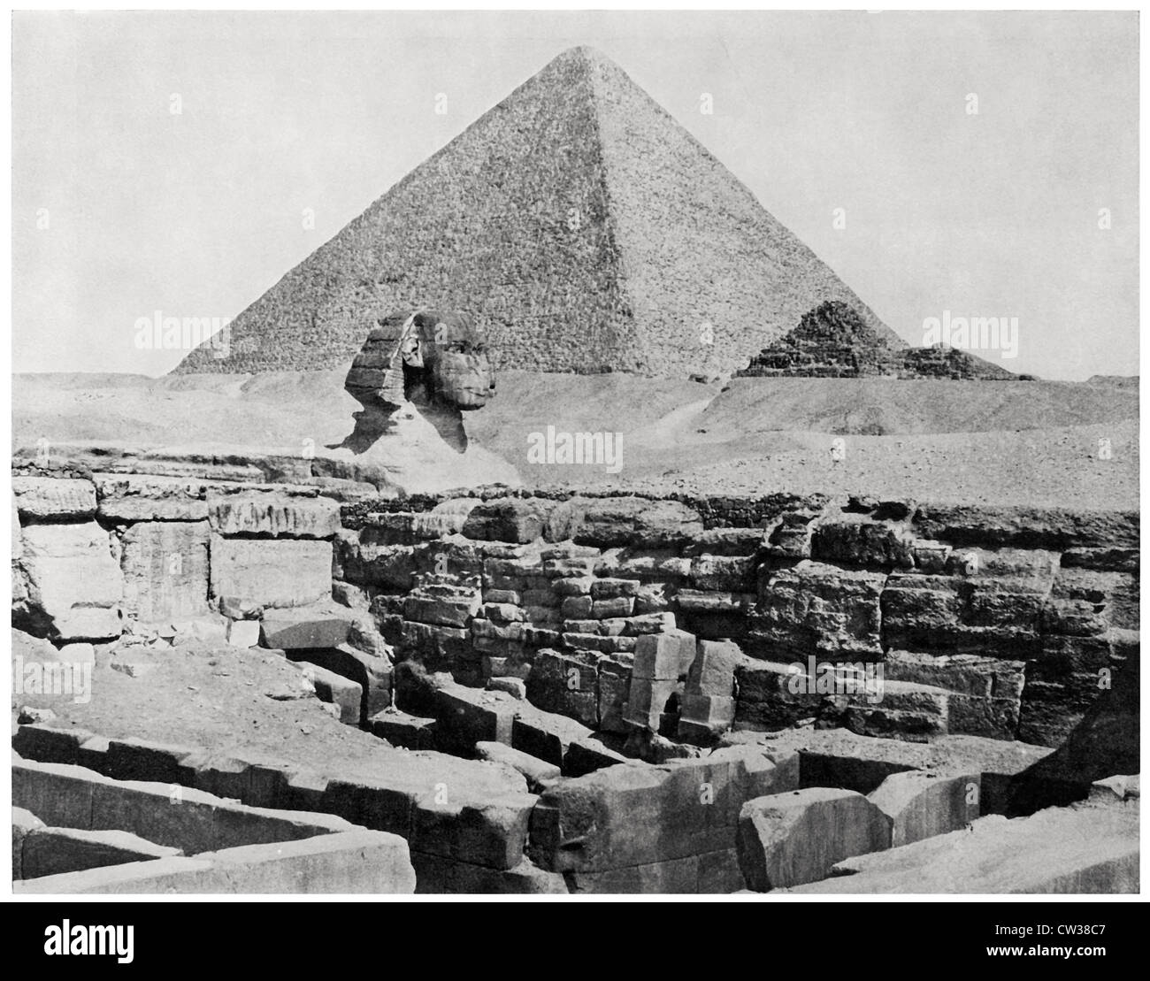 Sphinx pyramide Banque D'Images