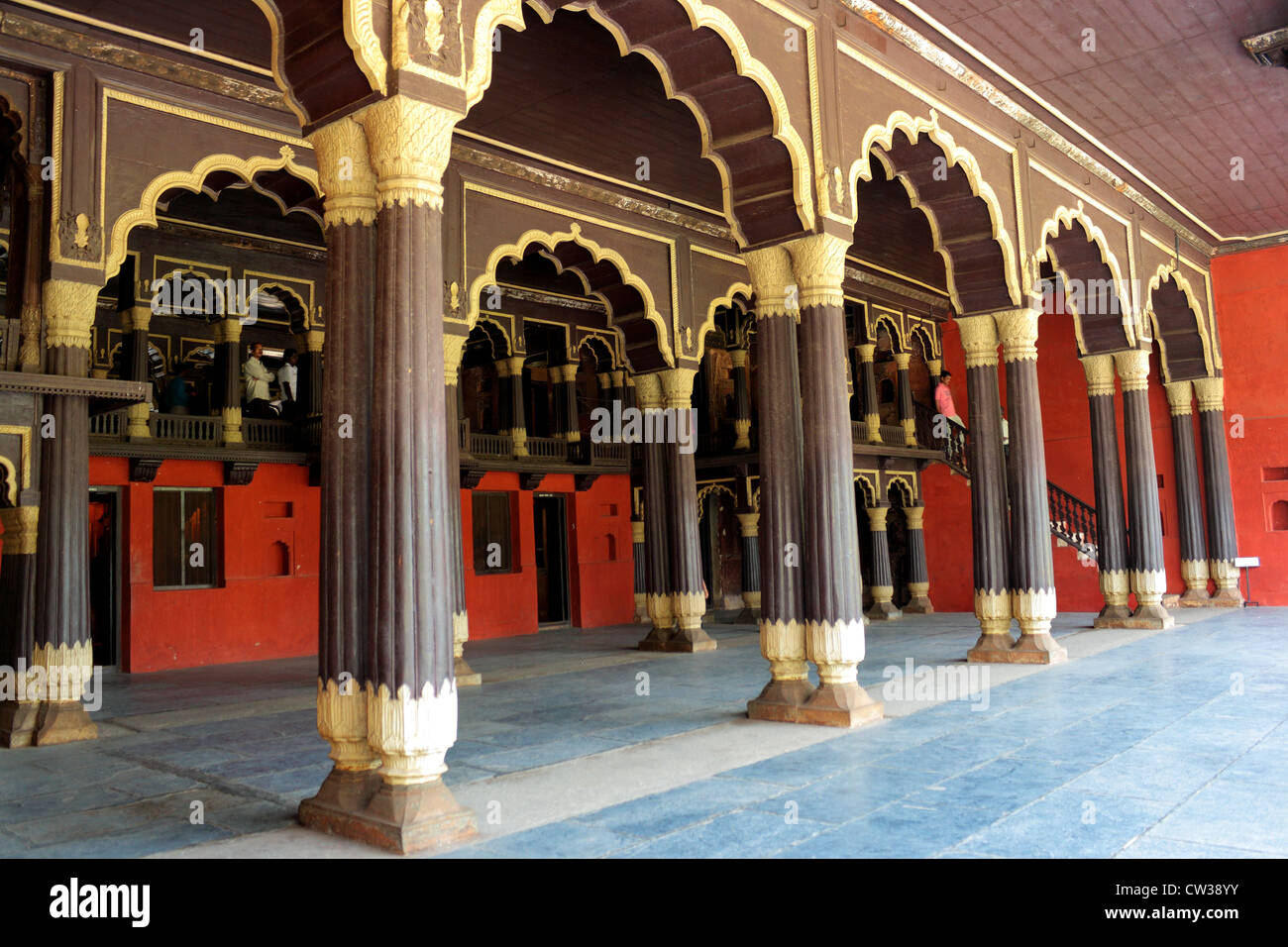 Tipu Sultan's,, été, Palace, Bangalore, Karnataka, Inde Banque D'Images