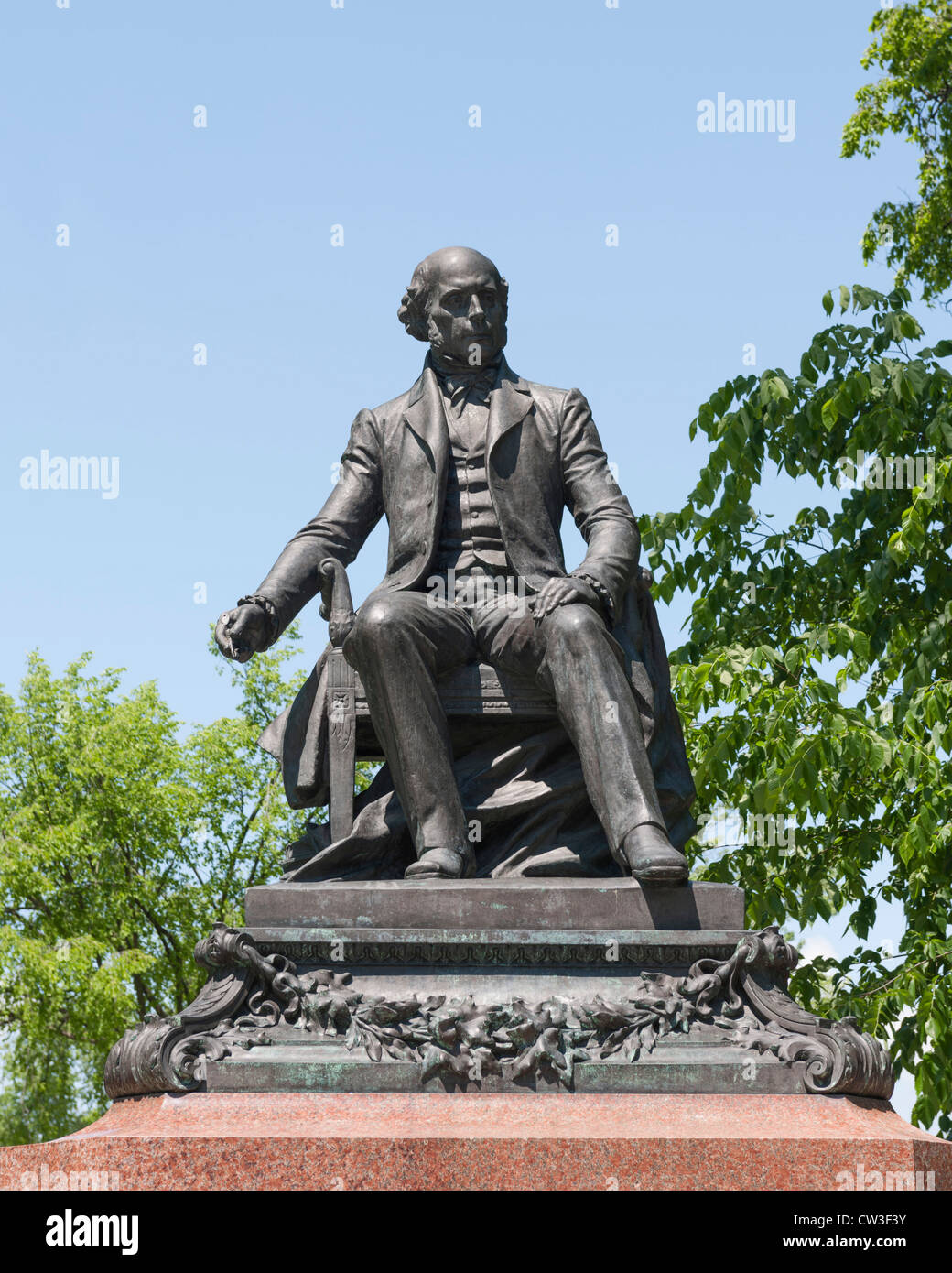 François-Xavier Garneau Québec Statue Banque D'Images