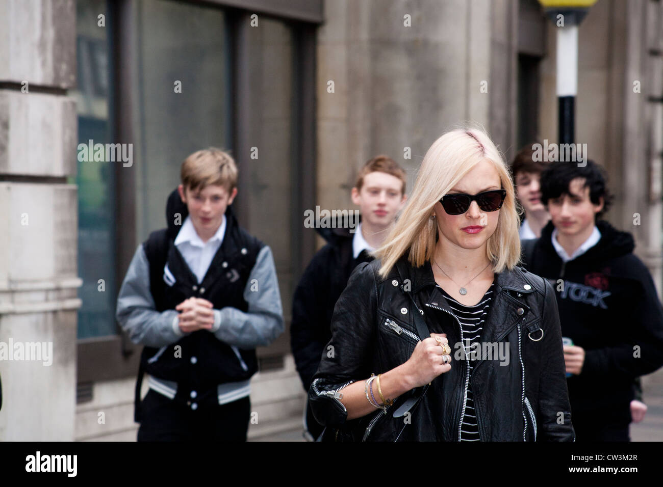 Londres, 12/01/2012, Dj Fearne coton à la maison après avoir quitté BBC Radio 1, Londres 12/01/2012 Banque D'Images