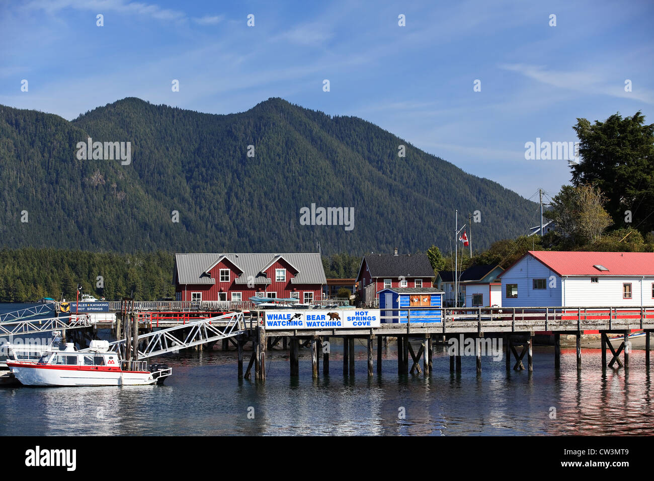 Tofino Harbour, île de Vancouver, Colombie-Britannique, Canada Banque D'Images