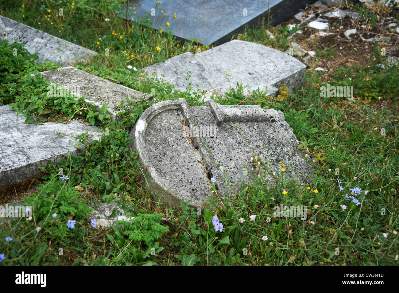 L'ancien cimetière juif de Sarajevo, Bosnie Herzégovine Banque D'Images