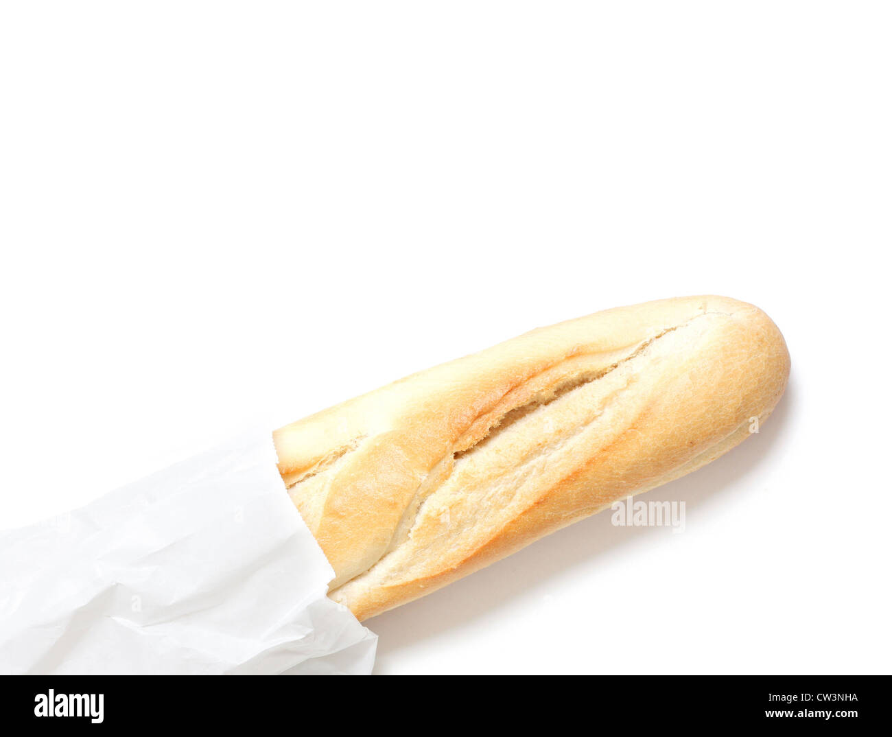 A French baguette in a bag Banque D'Images