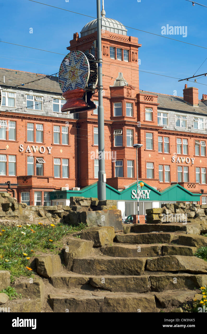 Savoy Hotel sur le front de mer de Blackpool Banque D'Images
