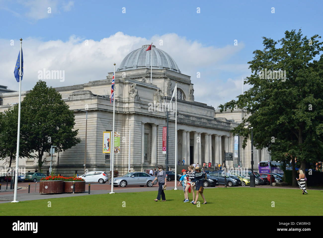 National Museum & Gallery, Cathays Park, Cardiff, Pays de Galles, Pays de Galles, Royaume-Uni Banque D'Images