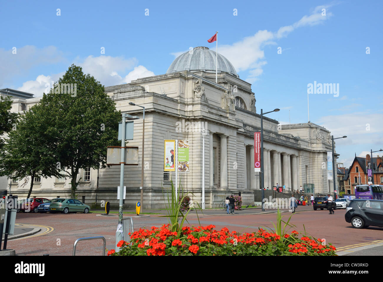 National Museum & Gallery, Cathays Park, Cardiff, Pays de Galles, Pays de Galles, Royaume-Uni Banque D'Images