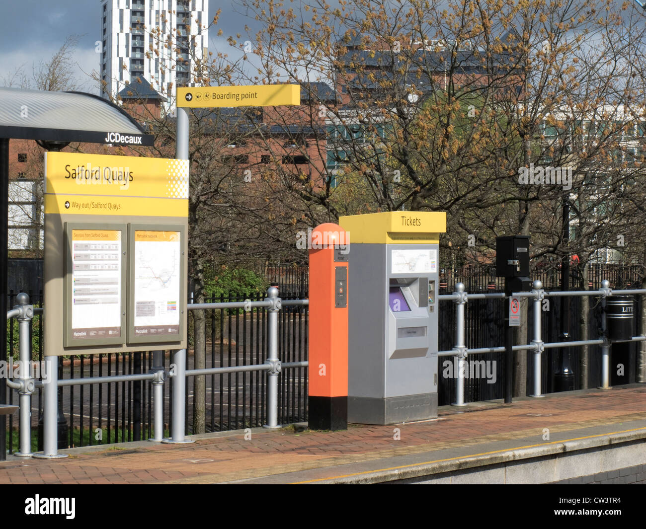 Le Grand Manchester Salford Quays métro Lancashire England Banque D'Images