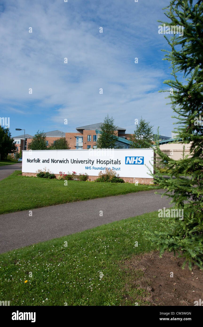 Norfolk et Norwich university hospital Banque D'Images