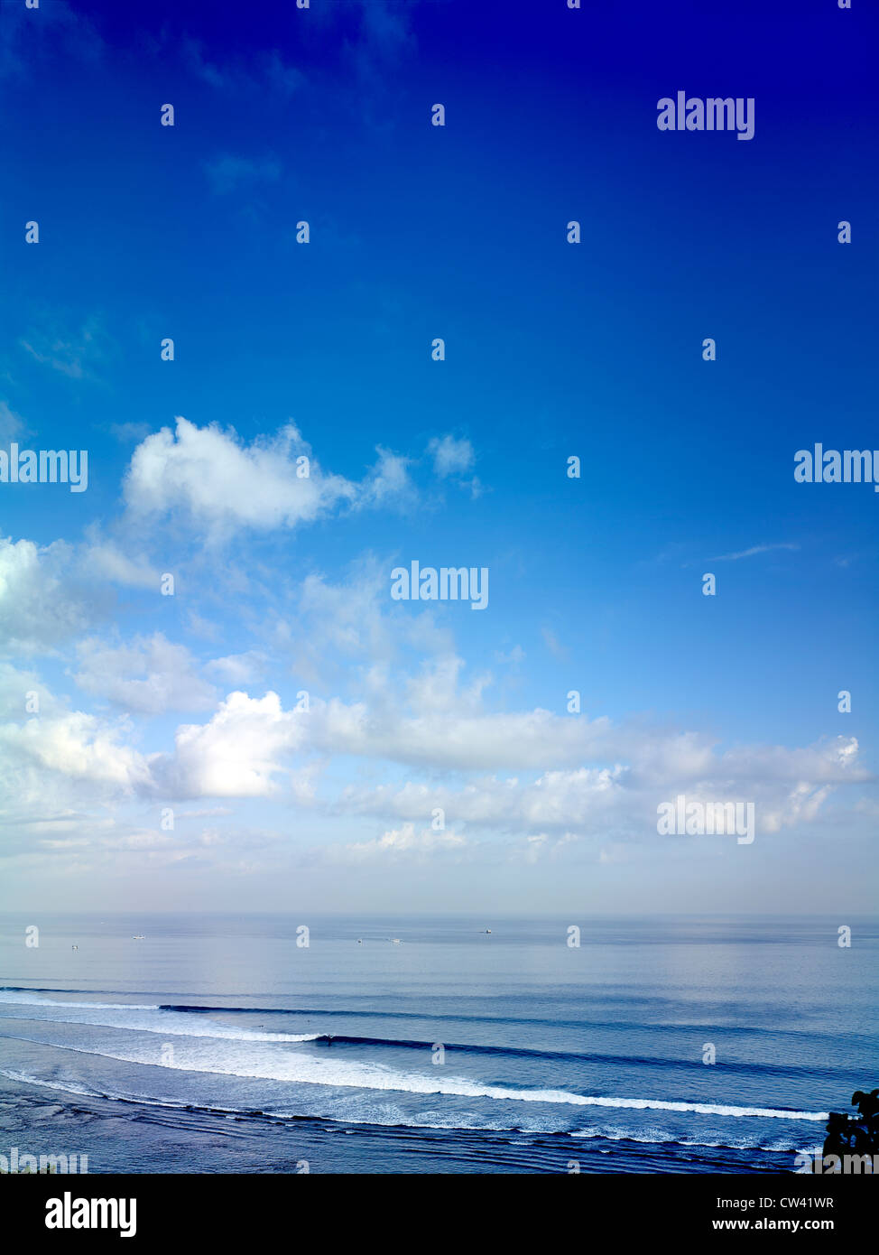 Des nuages sur l'océan, à Bali, en Indonésie. Banque D'Images