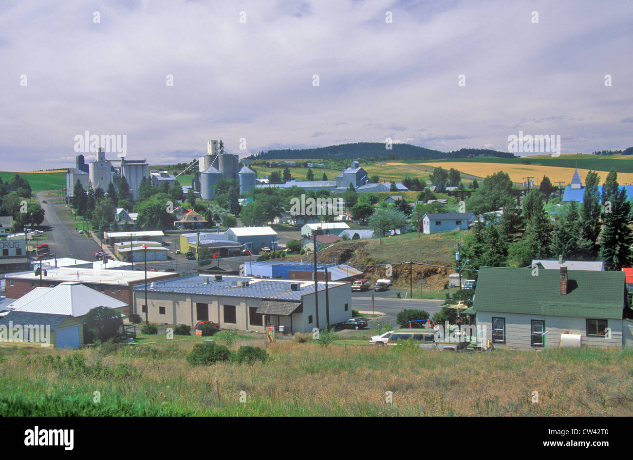 Petite ferme Ville de bois Coton, New York Banque D'Images