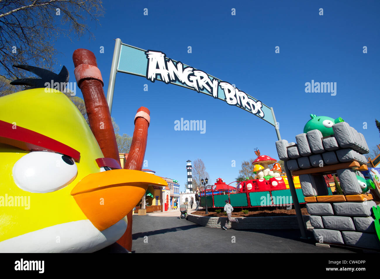 Terre d'oiseaux en colère, Särkänniemi, Tampere, Finlande Banque D'Images