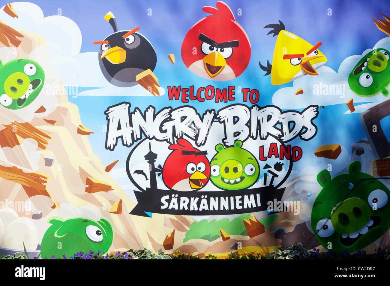 Terre d'oiseaux en colère, Särkänniemi, Tampere, Finlande Banque D'Images