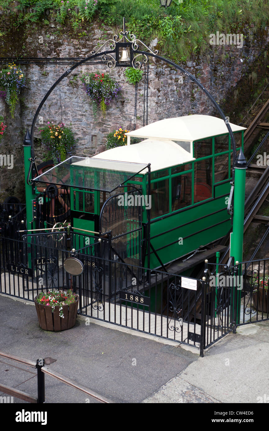 Lynton et Lynmouth Cliff Railway Banque D'Images