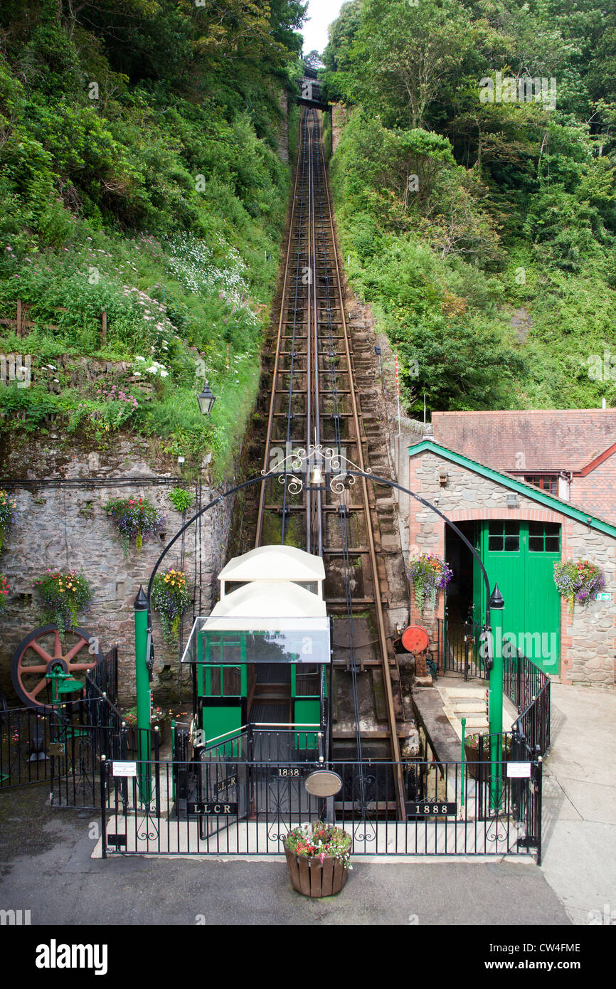 Lynton et Lynmouth Cliff Railway Banque D'Images