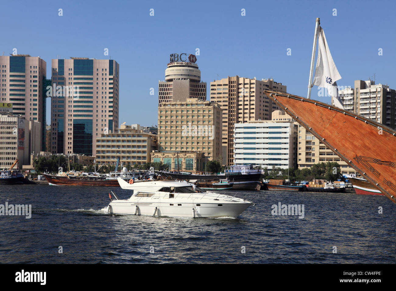 3544. La crique de Dubaï, DUBAÏ, ÉMIRATS ARABES UNIS. Banque D'Images