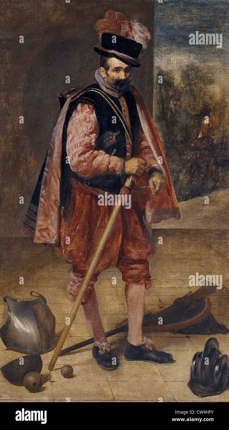 Diego Velazquez le fou appelé 'Don Juan d'Autriche' 1633 Musée du Prado - Madrid Banque D'Images