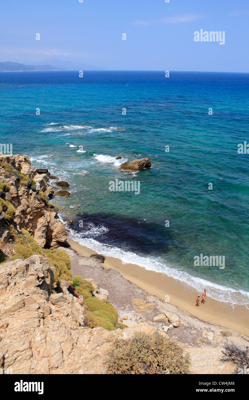 Agistros Beach Elias Bay l'île de Skiathos Grèce Mer Egée Sporades UE Union Européenne Europe Banque D'Images