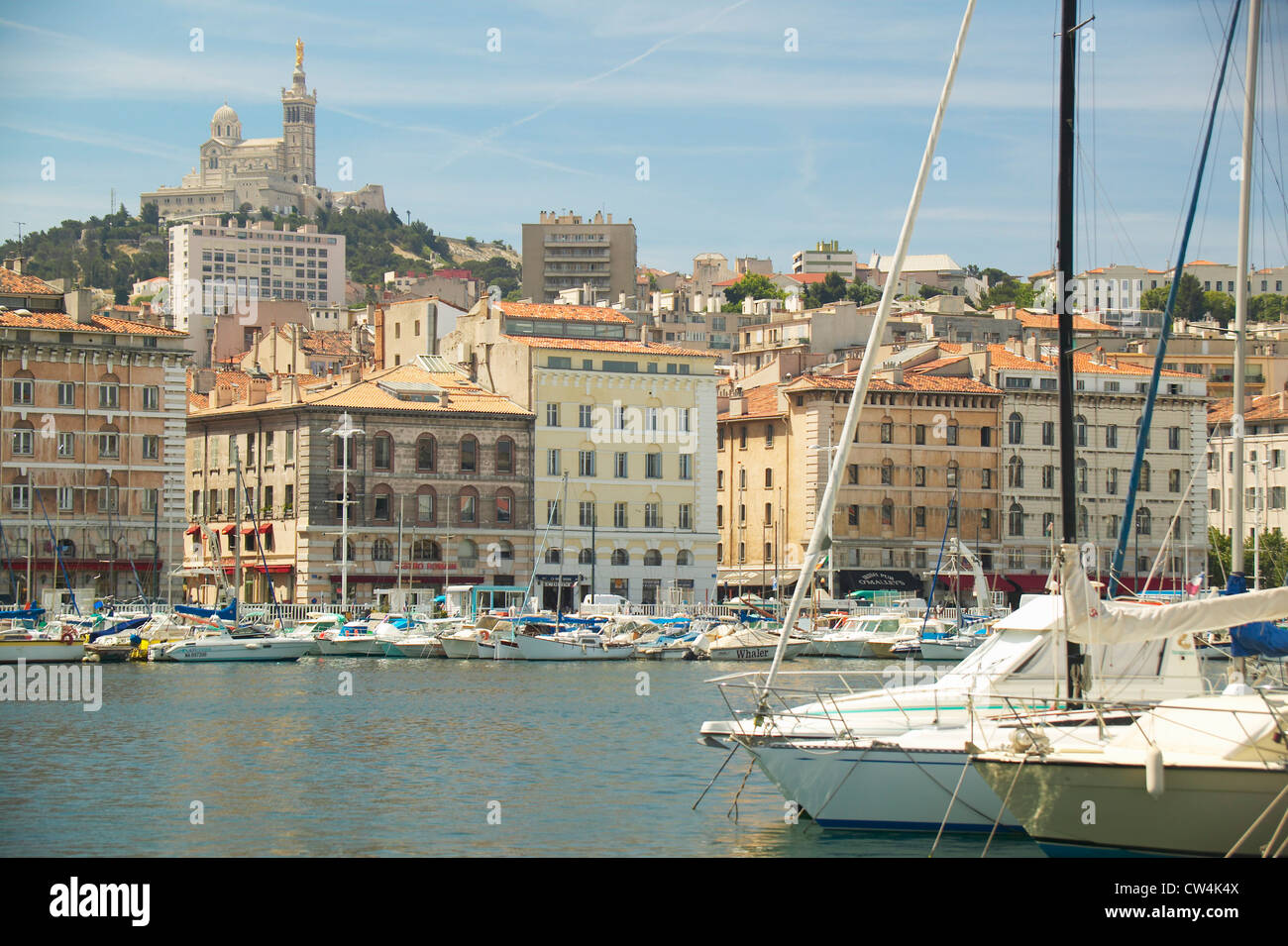 La ville, port de Marseille, France Banque D'Images