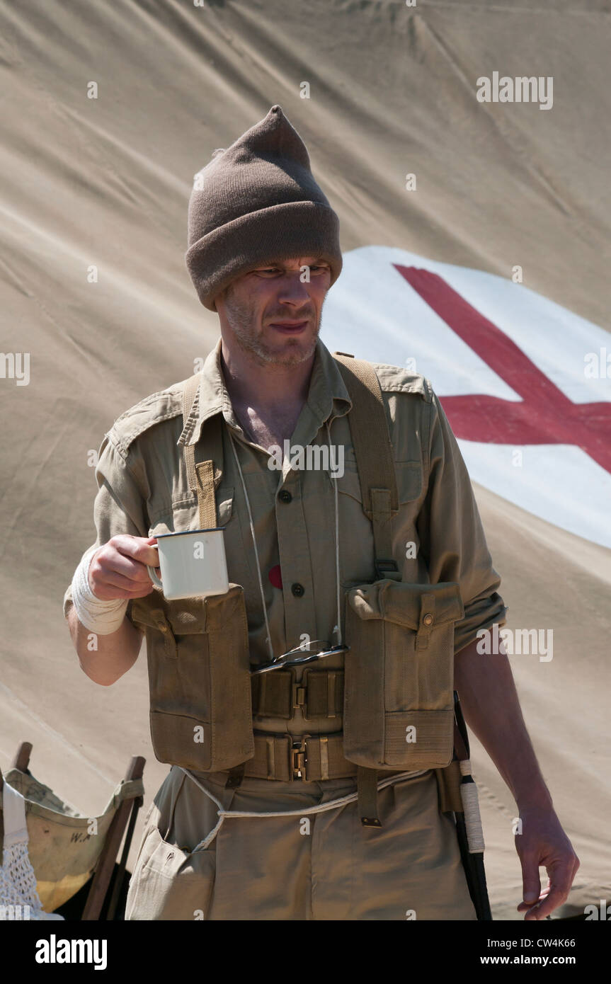 L'Armée britannique Soldat Desert Rat Banque D'Images