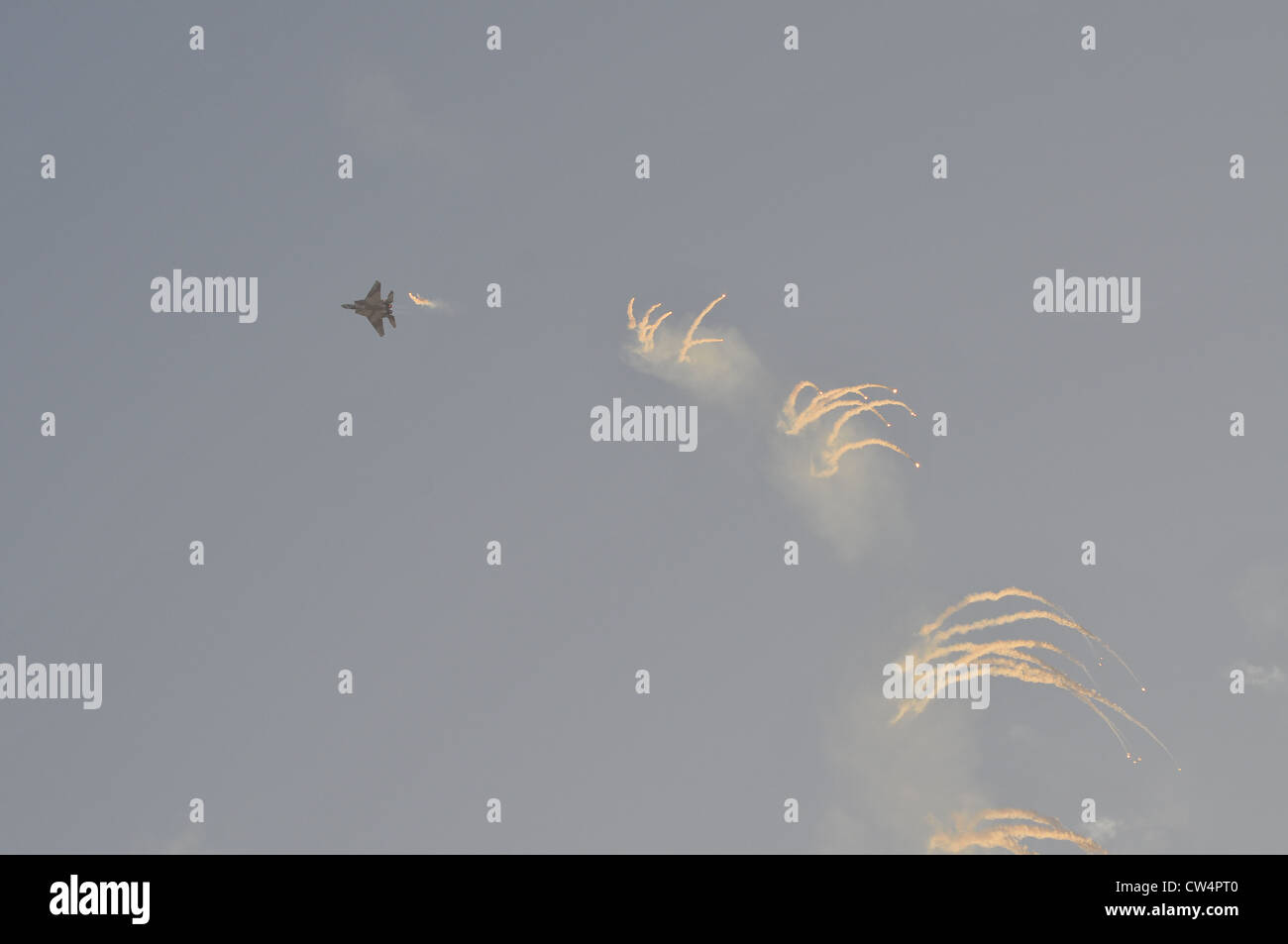 De l'air israélienne F-15I en vol en avion de chasse Banque D'Images