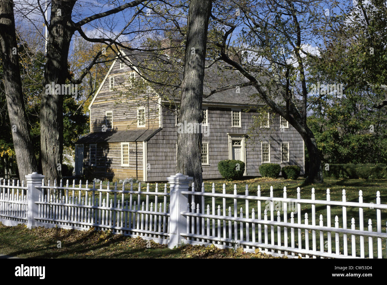 Façade d'une maison historique, Custom House, Sag Harbor, New York State, USA Banque D'Images