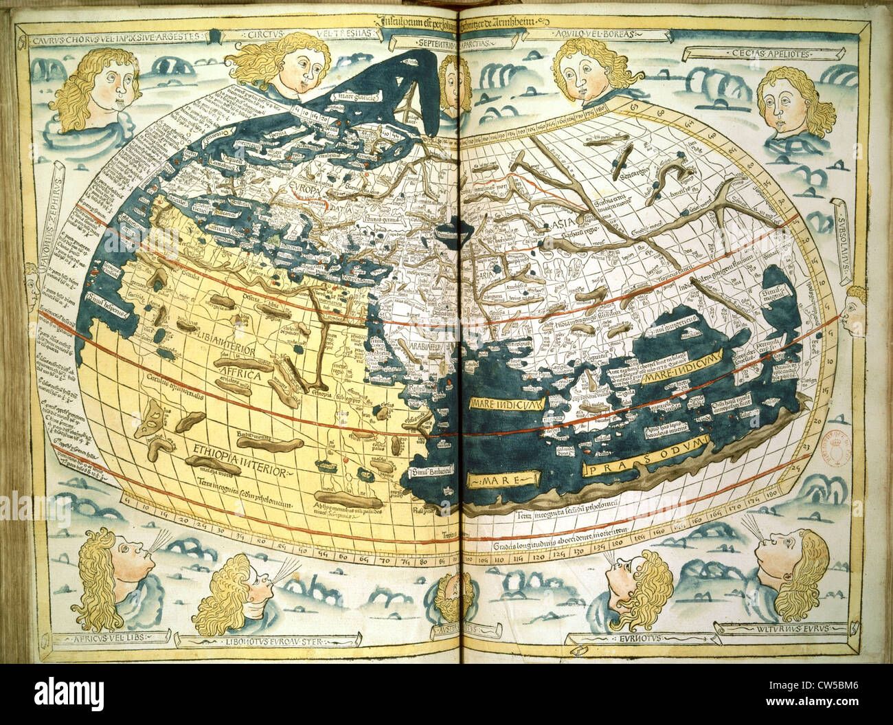 Ptolemaios, "la géographie", 1482 Banque D'Images