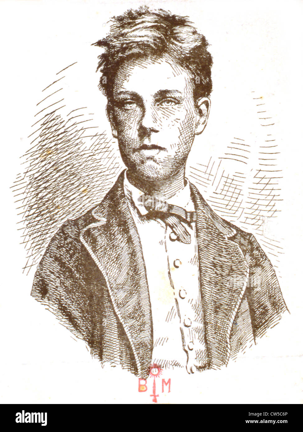 Portrait d'Arthur Rimbaud Photo Stock - Alamy