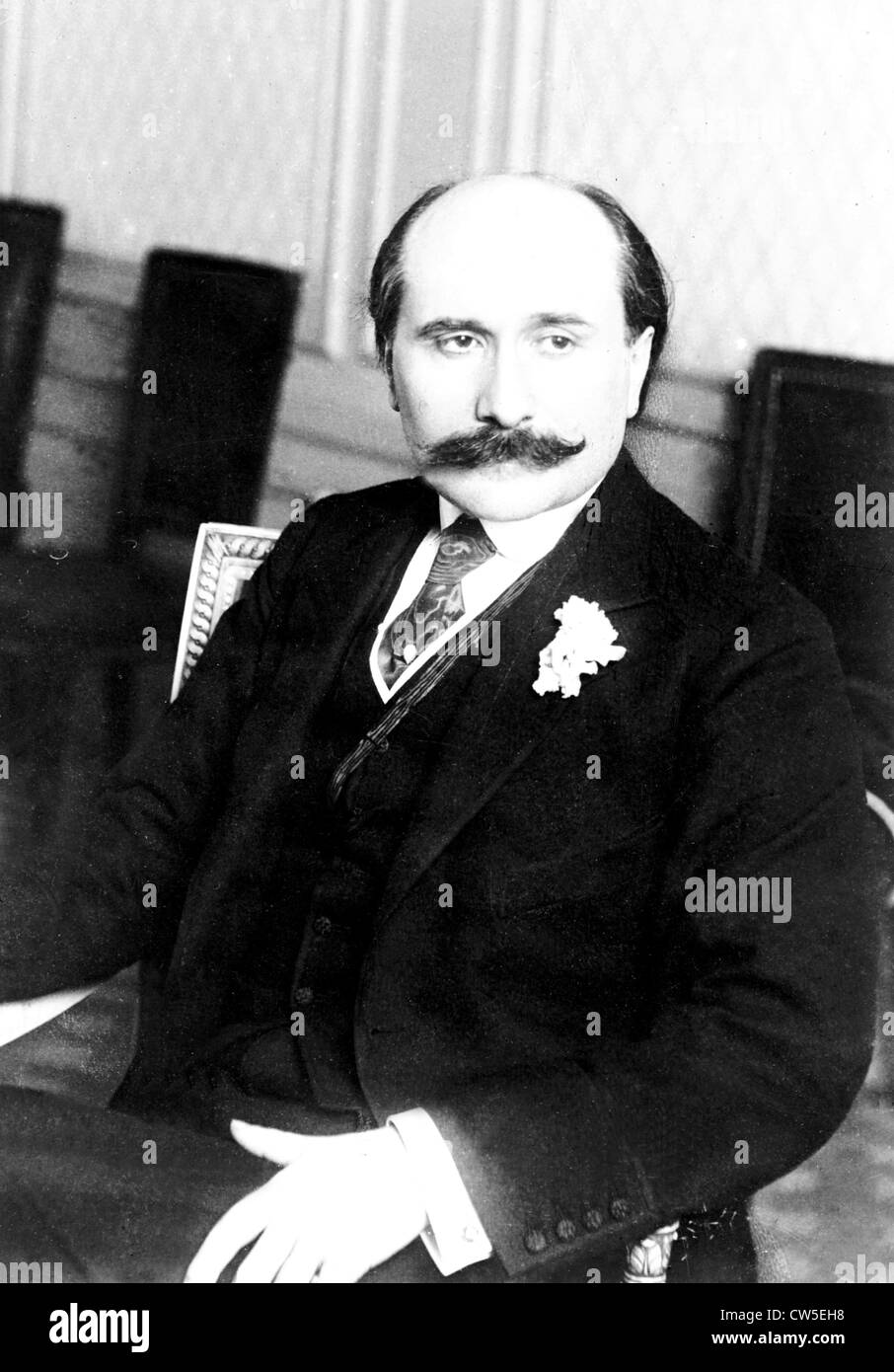 Portrait d'Edmond Rostand (1868-1918) Banque D'Images