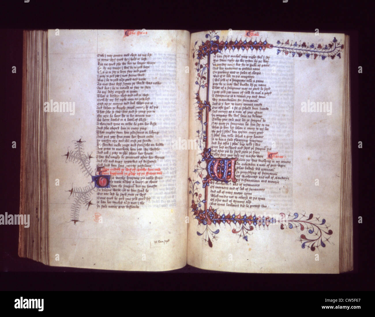 Geoffrey Chaucer (c.1340-1400), les contes de Canterbury, le pardonner's tales Banque D'Images