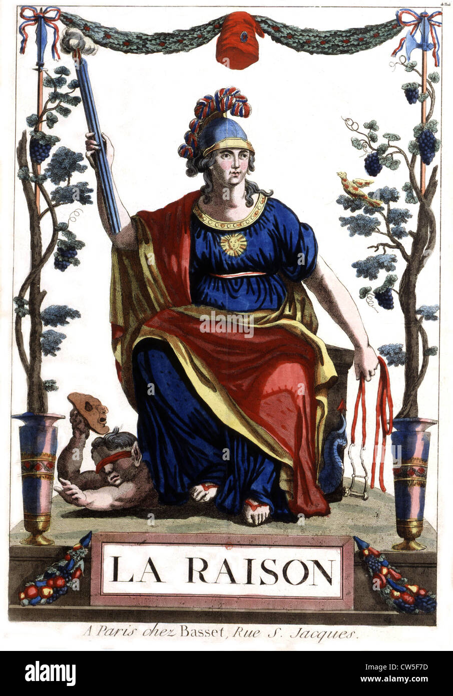 Gravure. La raison Banque D'Images