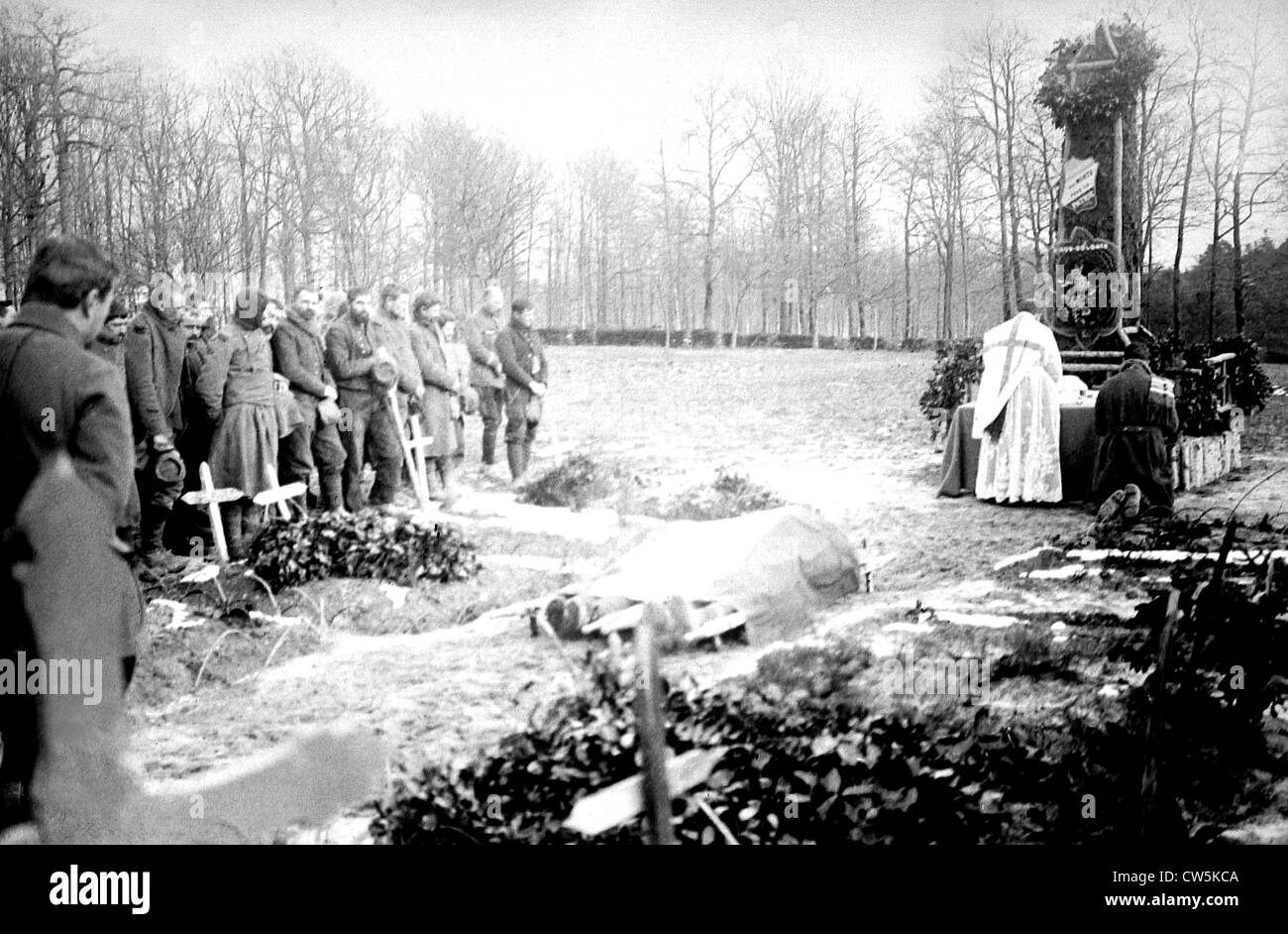 L'inhumation de deux Garibaldiens Banque D'Images