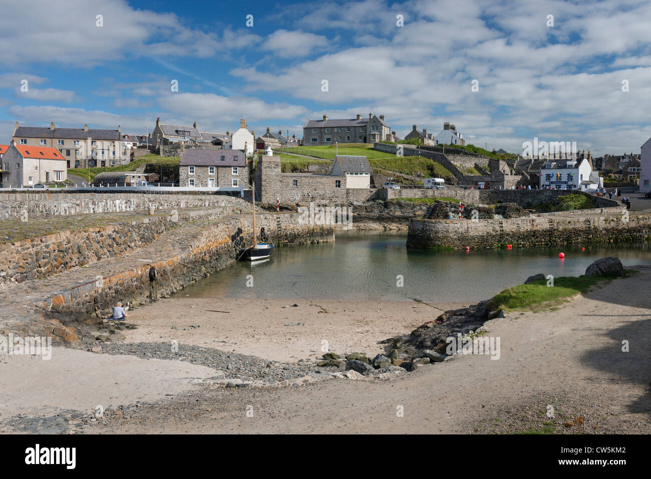 Sur le nord de l'Portsoy Aberdeenshire Coast Banque D'Images