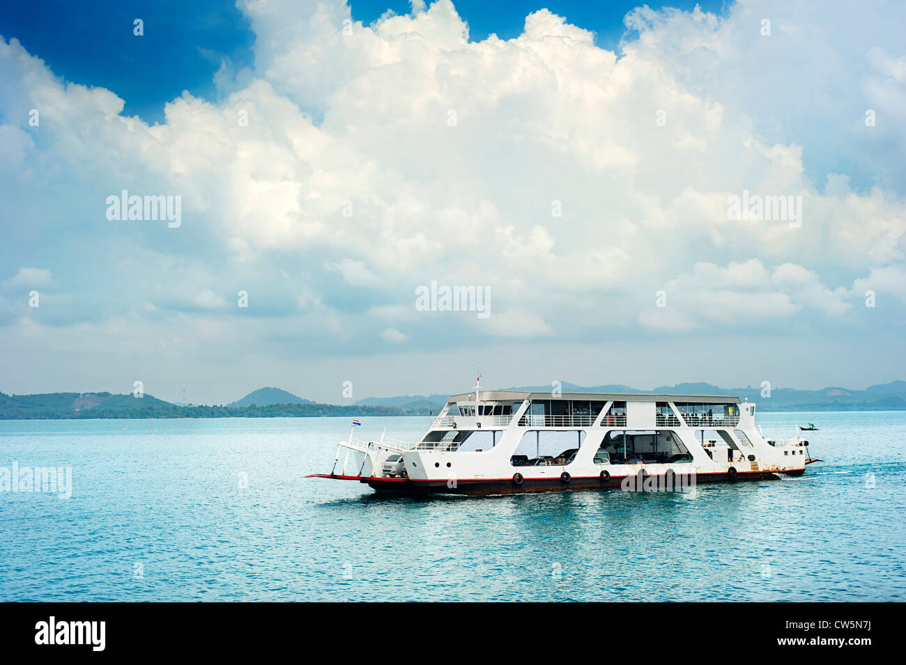 Ferry en Thaïlande Banque D'Images