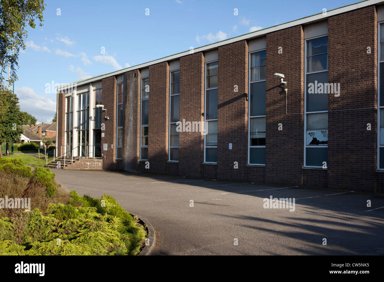 Atherstone de Police, Sheepy Road. La police a été fermée en 2012. Banque D'Images