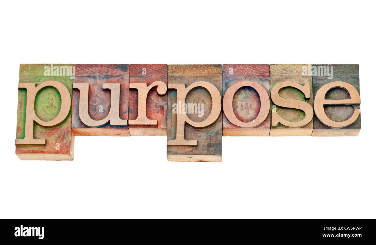 But - texte isolé dans la typographie vintage type bois souillé par les encres couleur Banque D'Images