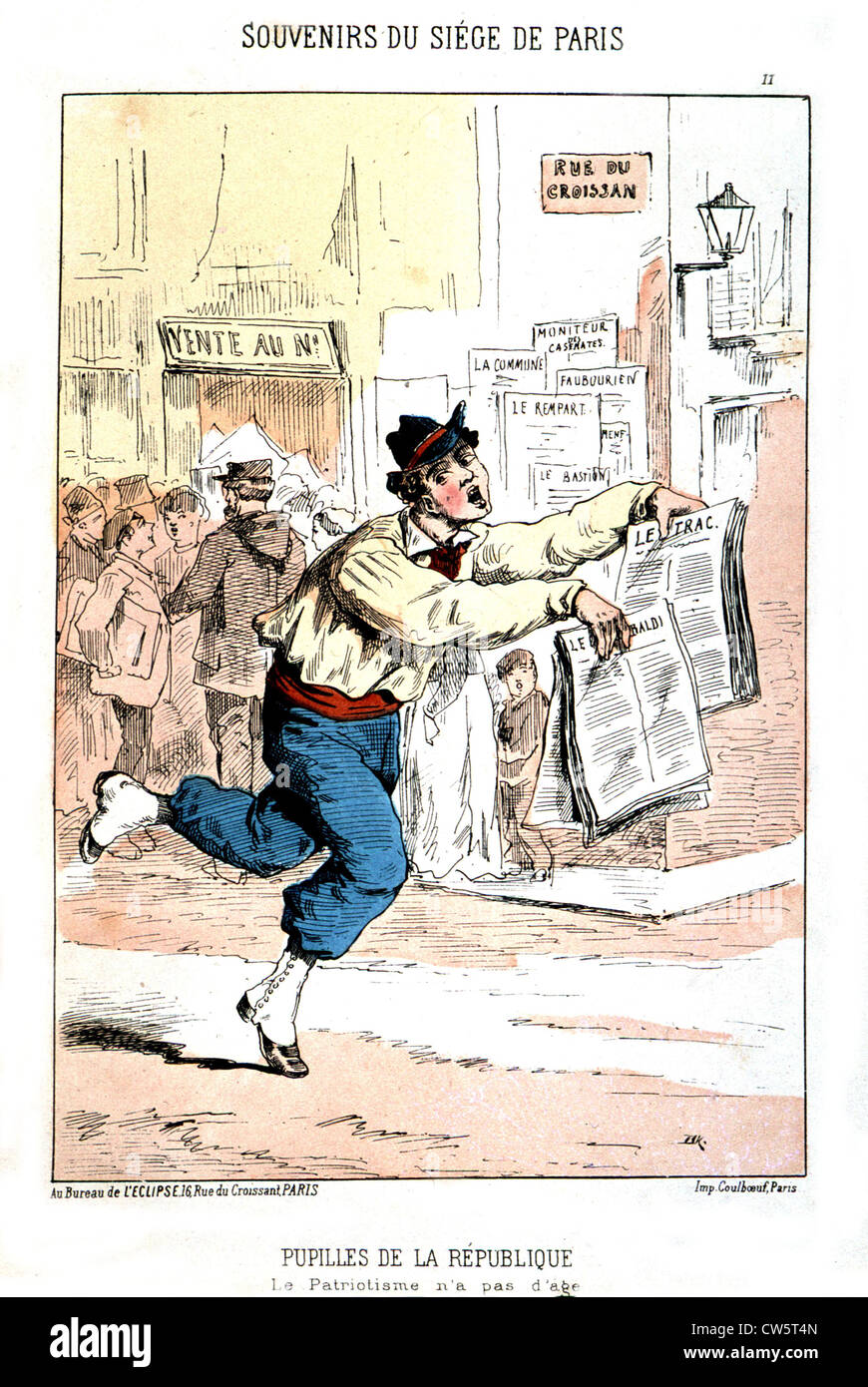 La guerre de 1870 Franco-Prusian Banque D'Images