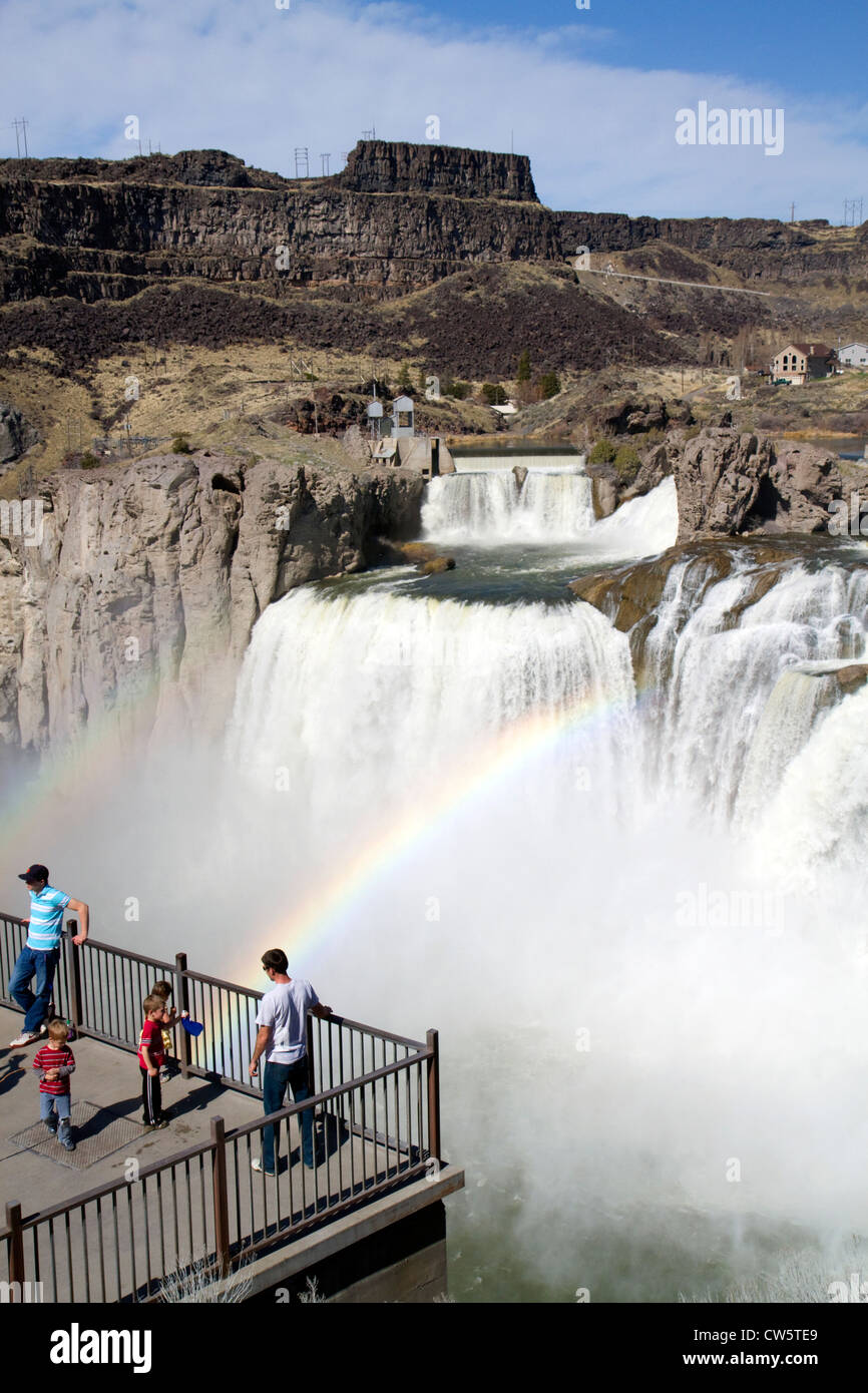 Shoshone Falls est une cascade située sur la rivière Snake dans le comté de Twin Falls, Idaho, USA. Banque D'Images