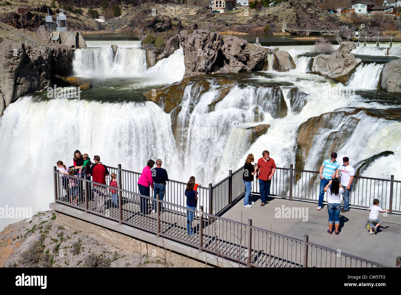 Shoshone Falls est une cascade située sur la rivière Snake dans le comté de Twin Falls, Idaho, USA. Banque D'Images