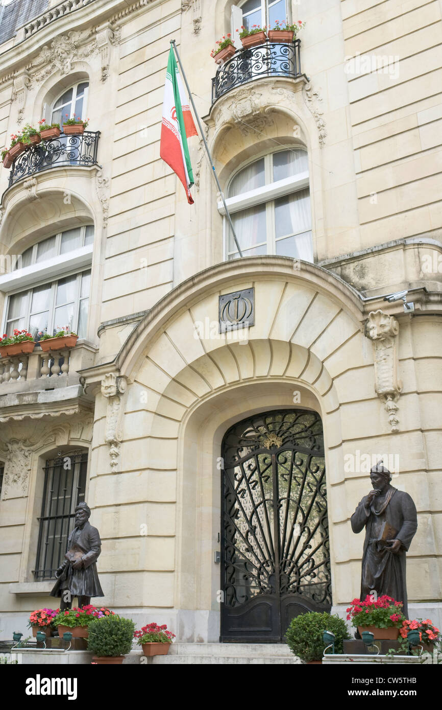 Ambassade d'Iran en France, Paris Photo Stock - Alamy