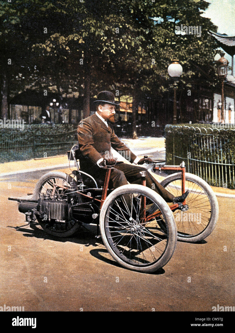 Par Léon Bollée, Tricycle Banque D'Images