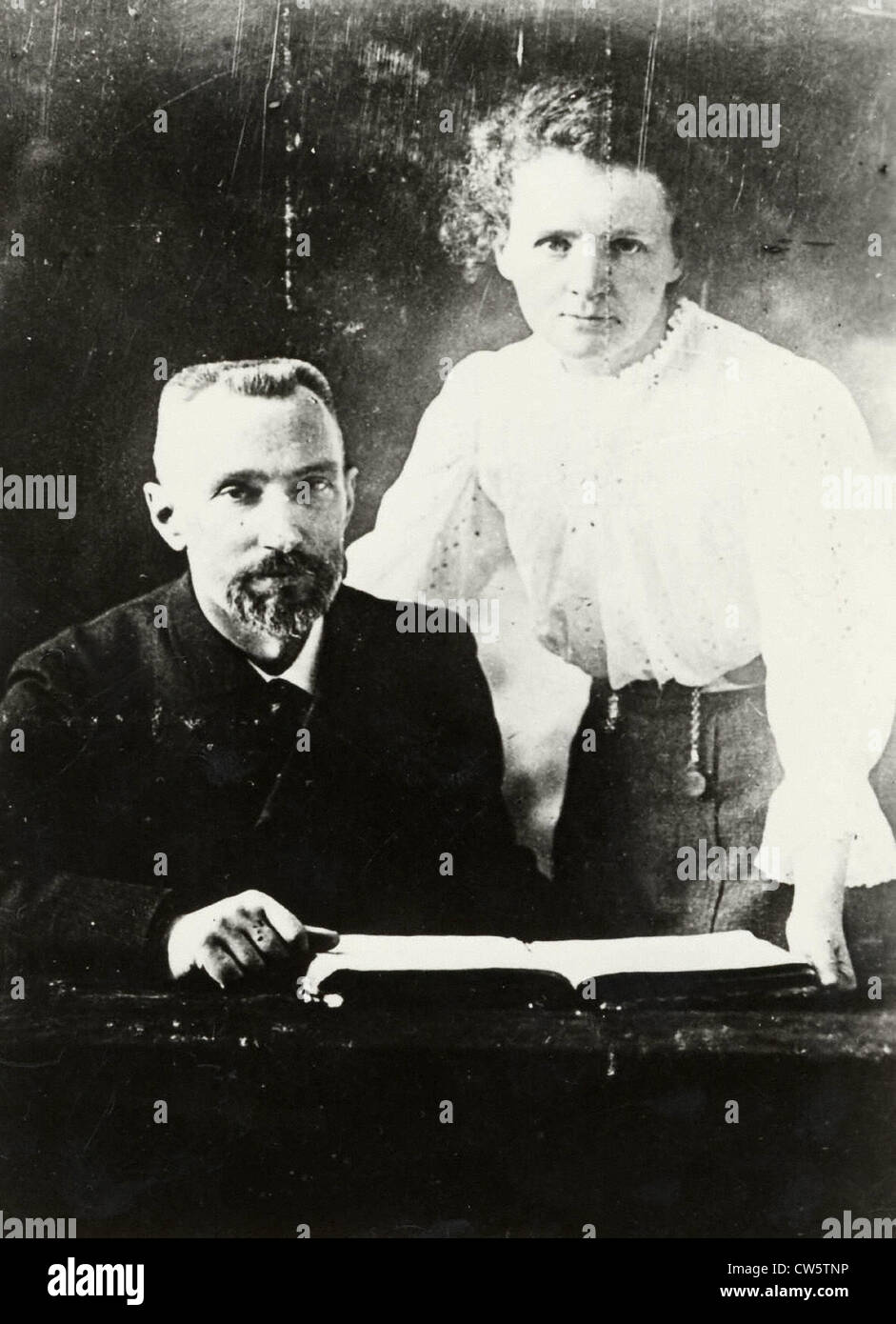 Pierre et Marie Curie Banque D'Images